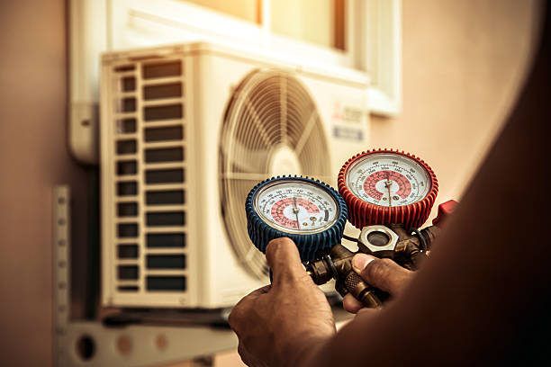Professional Hvac Installation technician working in Kingston, MA